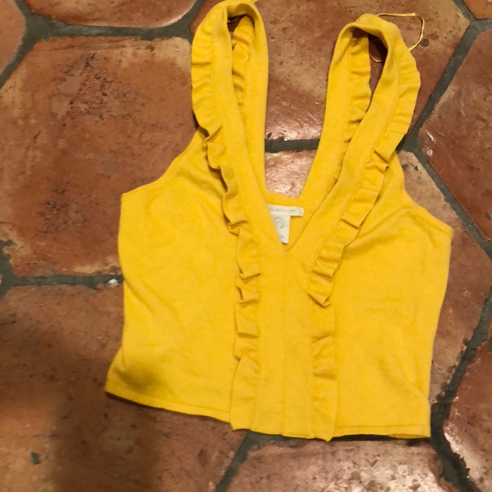Urban Outfitters gold yellow top